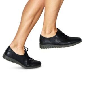 NEW Dansko women  Libbie Lace-Up Loafers - Burnished Leather black 253